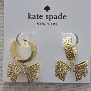 Kate Spade Gold Wrapped In A Bow Huggies